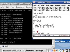 In Mandriva: Iterative process for square root of 2007