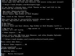 First connection - dropbox