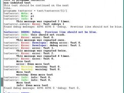 Sample output using liberror