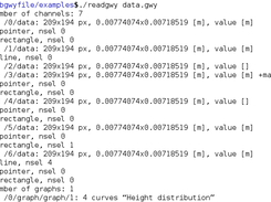 Gwyddion data file dump using ‘readgwy’ sample program.