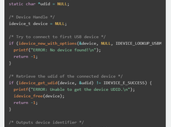 libimobiledevice Screenshot 1