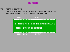 New Record Entry