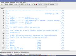 Lib Measurement Angles for C++ (GCC) Screenshot 3