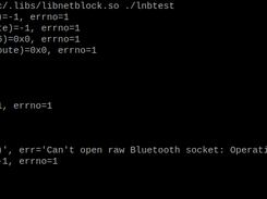 LibNetBlock blocking some functions in a test program