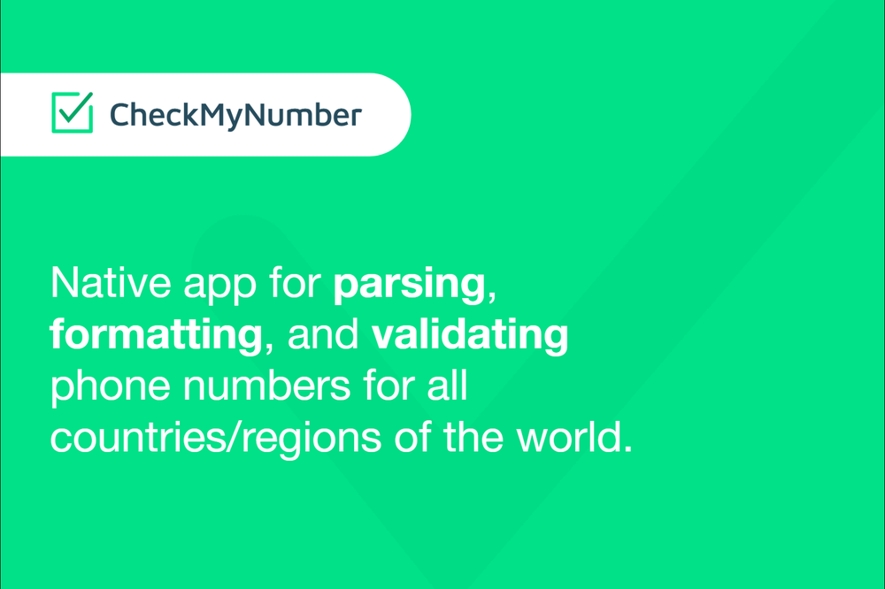 CheckMyNumber Screenshot 1
