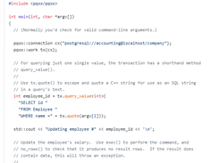libpqxx Screenshot 1