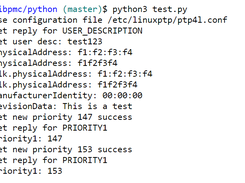 Run test with python