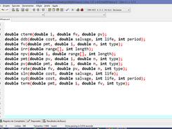 Lib Finance Math GCC (C++) Lotus 123 Screenshot 3