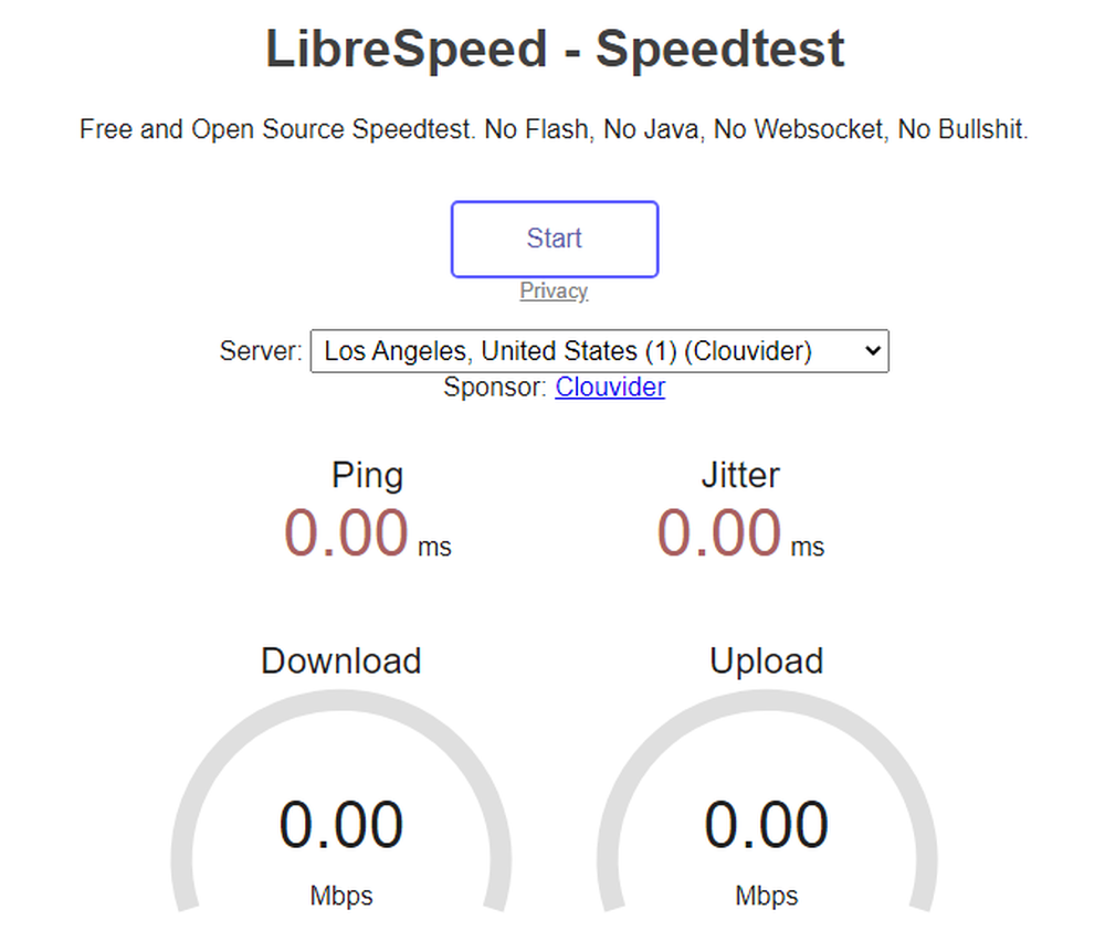 LibreSpeed Screenshot 1