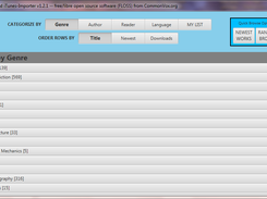 The main window after start-up.