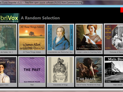 The quick-browse -- RANDOM BROWSE -- option brings up a random selection of audiobooks from the LibriVox catalog.