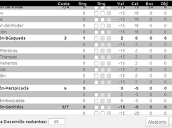 Skills Window