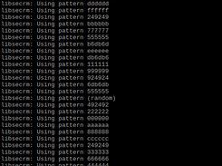 LibSecRm in DEBUG mode (normal operation is invisible)