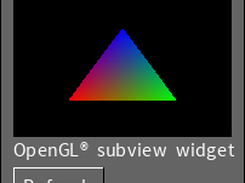 A widget with an OpenGL context