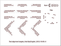 Exampe of text reassembly, smaller boxes are original fragments, outer boxes are assembled complexes.