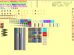 Output from EMF testbed