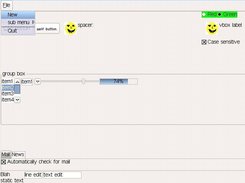 UFO window created with CSS and XUL (mozilla's XML UI) files