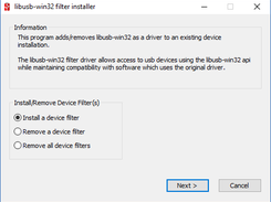 libusb-win32 filter wizard