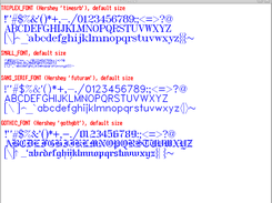 Hershey fonts