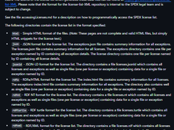 License List Data Screenshot 1
