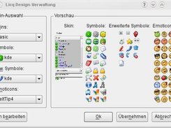 The skin browser in the Qt4 UI.