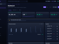 LiftedPOS operations dashboard with live sales, labor, inventory, and performance reporting