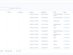 DHCP leases view