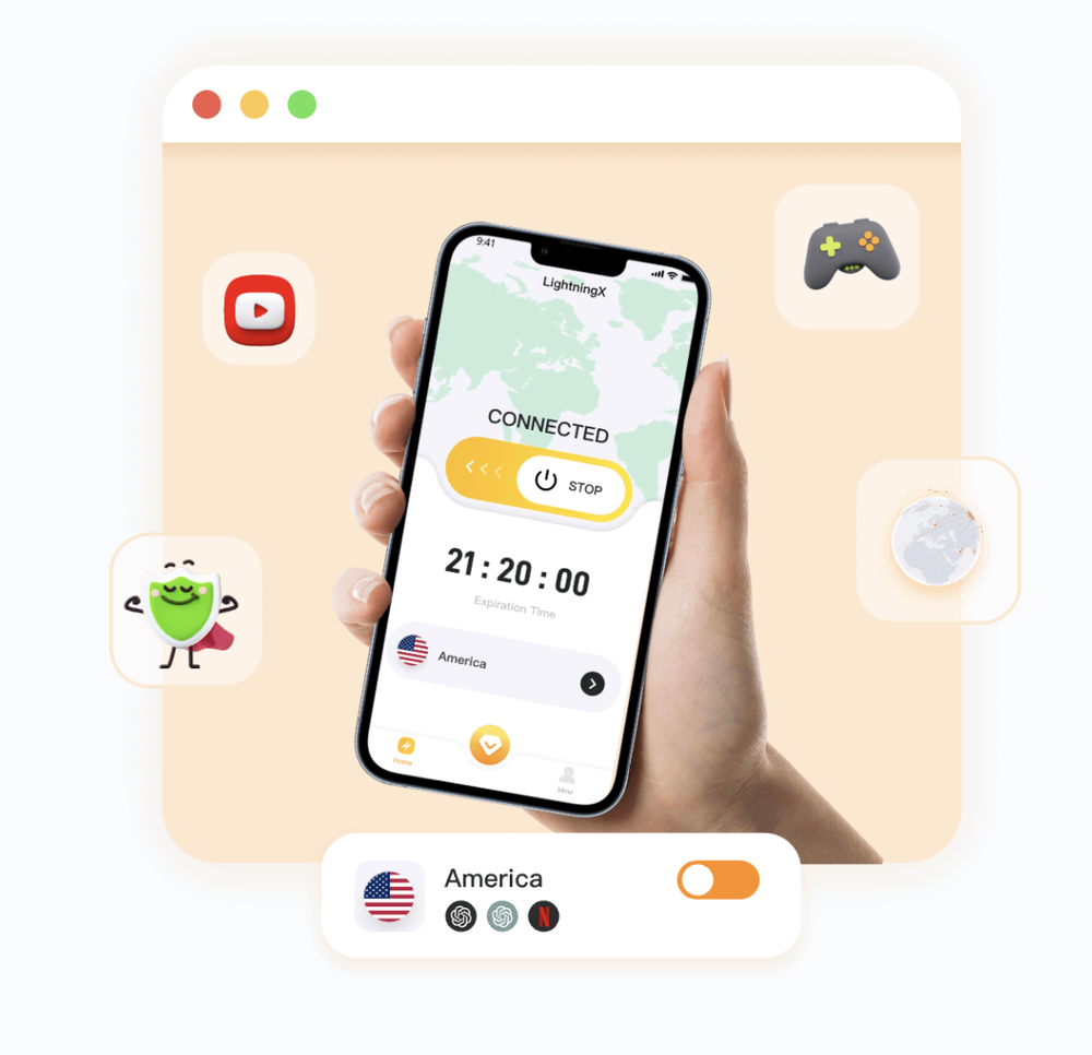 LightningX VPN Screenshot 1
