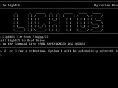 LightOS 3.0 Installer floppy booting up.