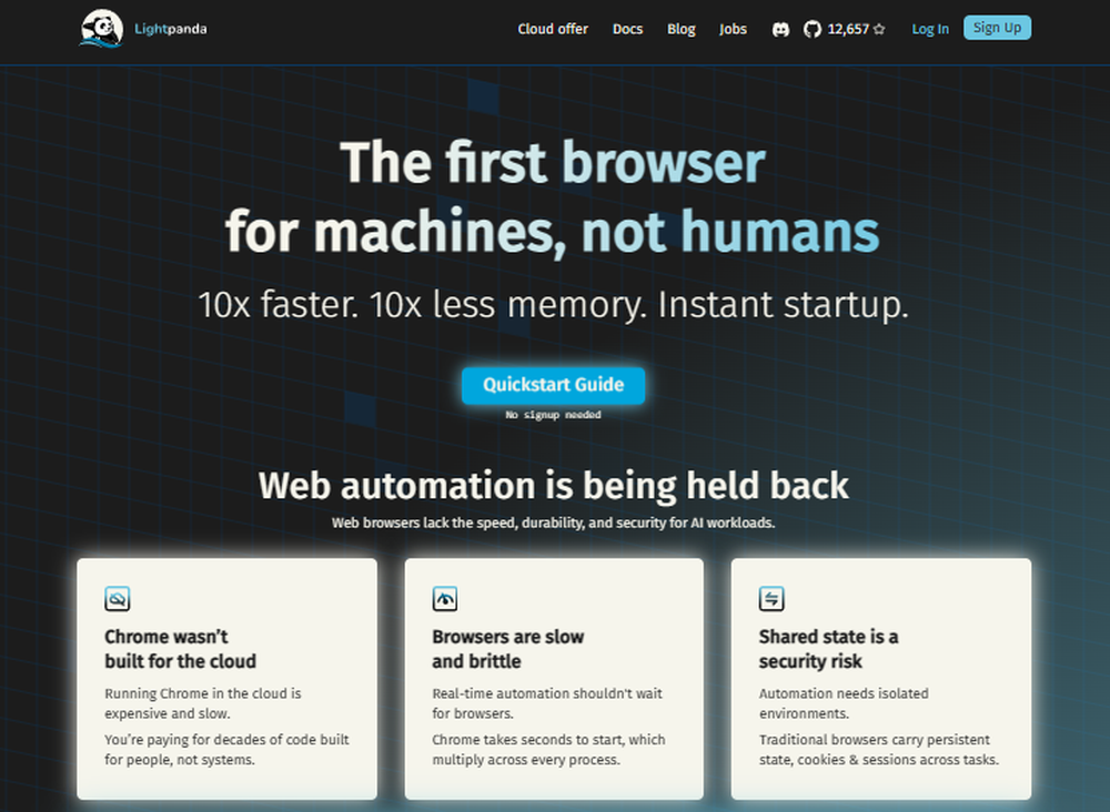 Lightpanda Screenshot 1