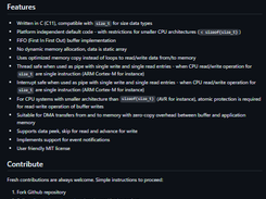 Lightweight ring buffer manager Screenshot 1