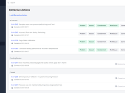 Corrective Action Management