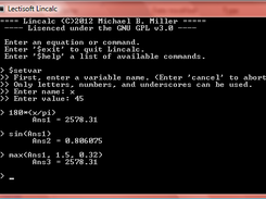 Set custom variables, and calculated results are stored as variables