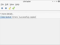 LinCopier 0.1 alpha-1 main window