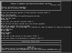 File specific processing.