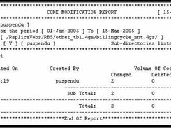 File specific report.