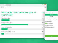 Boost engagement with surveys, live polls and Q&As