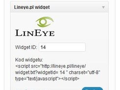 LinEye.pl widget module for Wordpress Screenshot 1