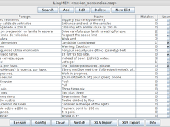 Main Manu : Lesson table