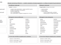 Головна сторінка сайту Лінгвісто (http://linguisto.eu)