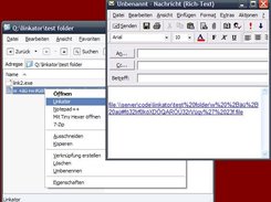Call Linkator and paste the link into your mail program