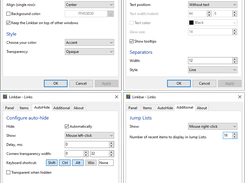 Linkbar Settings