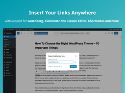 Insert your links anywhere on your WordPress site