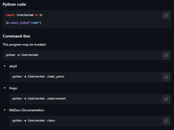 Linkchecker for Markdown Screenshot 1