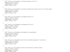 JSON Report example