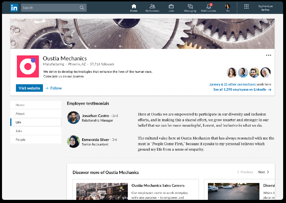 LinkedIn Recruitment Marketing Screenshot 1