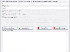 Link Generator Main Screen