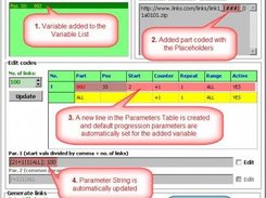 Main window - the result of adding a variable