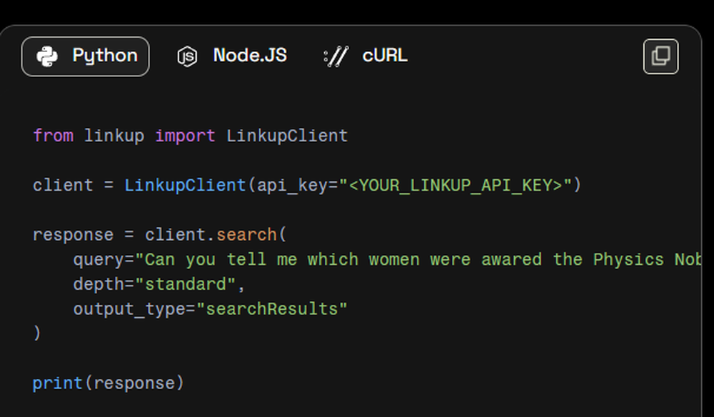 Linkup Screenshot 1