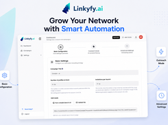 Create automated LinkedIn networking campaigns in minutes with smart targeting and customizable outreach settings.